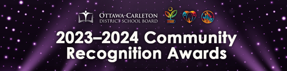 2023-2024 OCDSB community recognition awards banner graphic