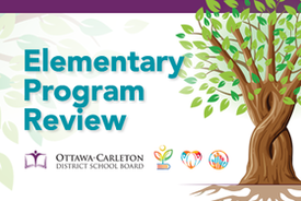 Elementary Program Review logo with the text 'Elementary Program Review' and 'OTTAWA-CARLETON' displayed prominently.