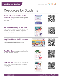 well being toolkit resources for students