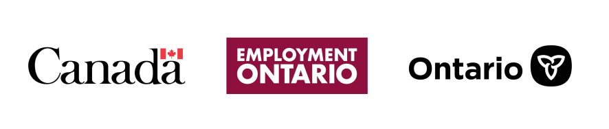 government of canada logo, employment ontario logo, province of ontario logo