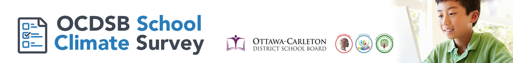 OCDSB School Climate Survey banner graphic